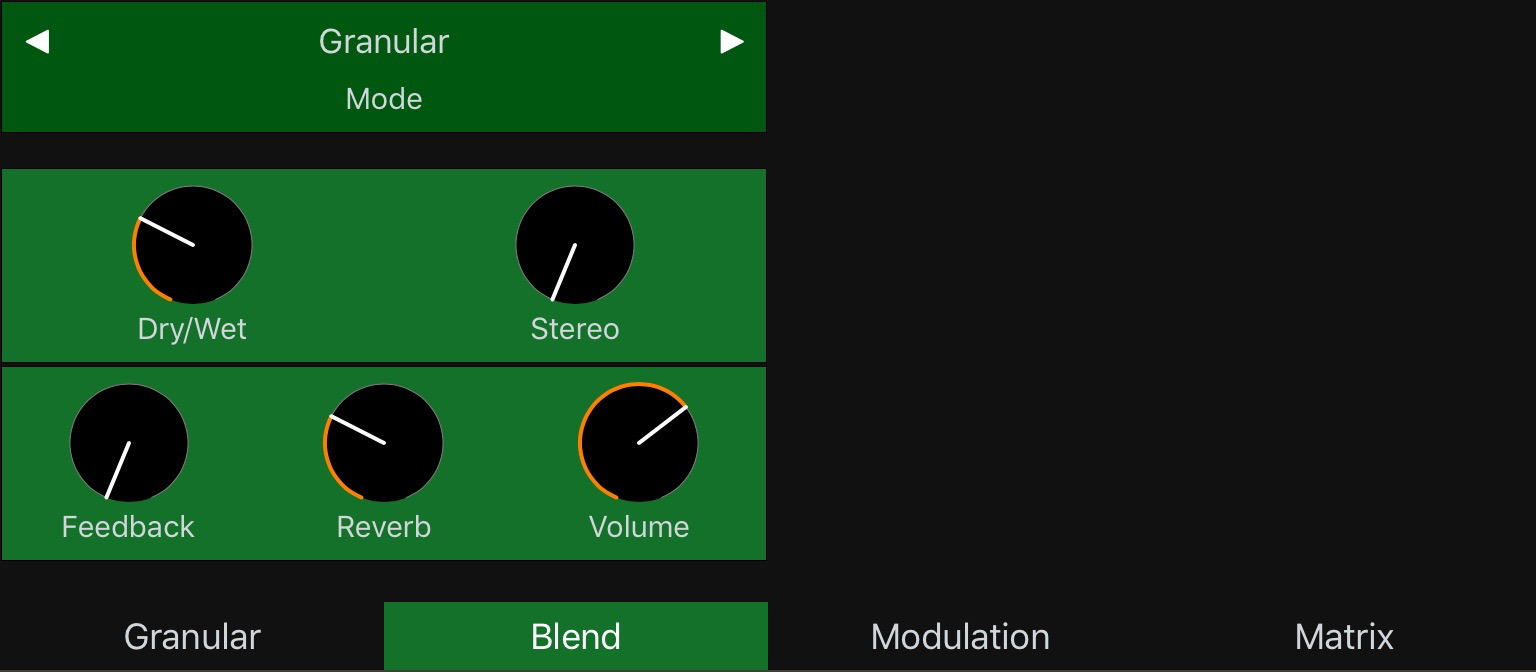 Spectrum: Granular Blend page